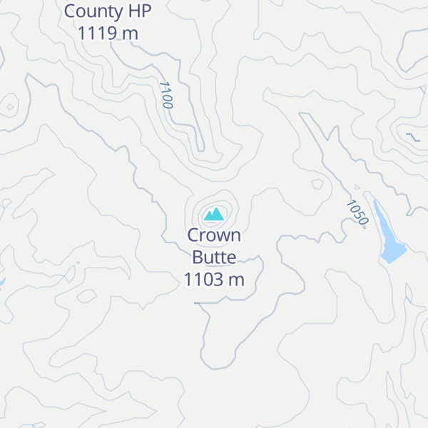 Map of Crown Butte