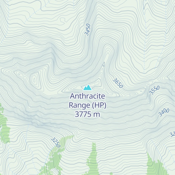 Map of Anthracite Range (HP)