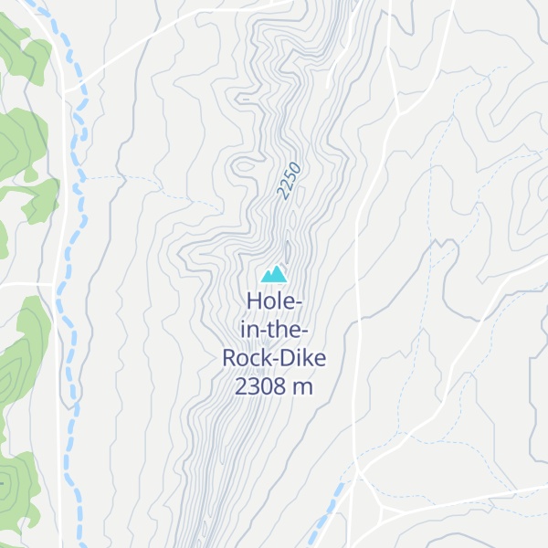 Map of Hole-in-the-Rock-Dike
