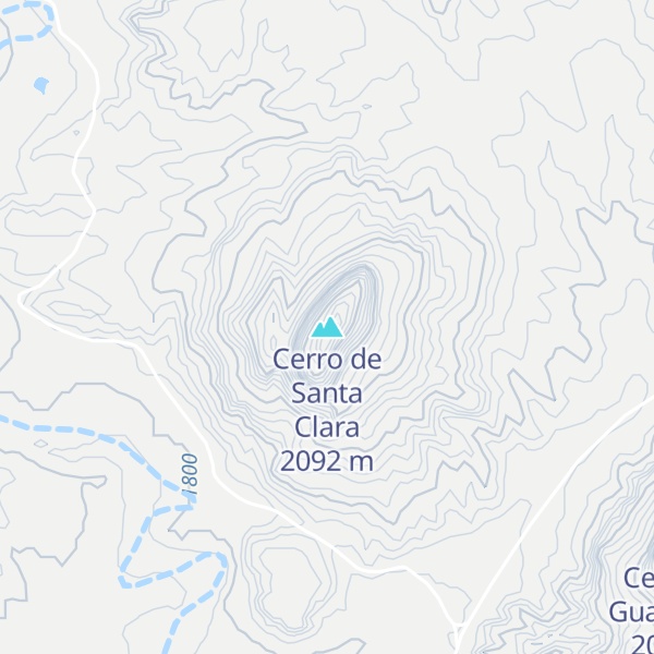 Map of Cerro de Santa Clara
