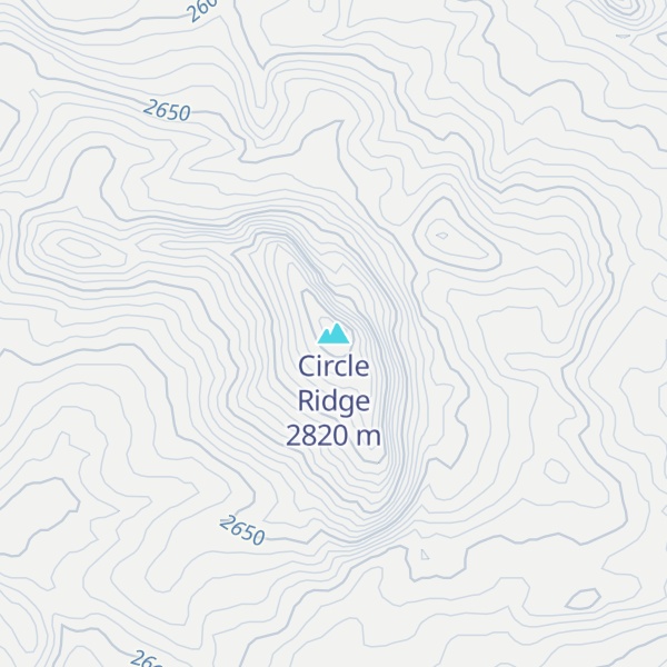 Map of Circle Ridge