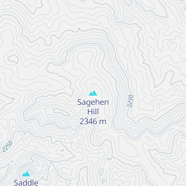 Map of Sagehen Hill