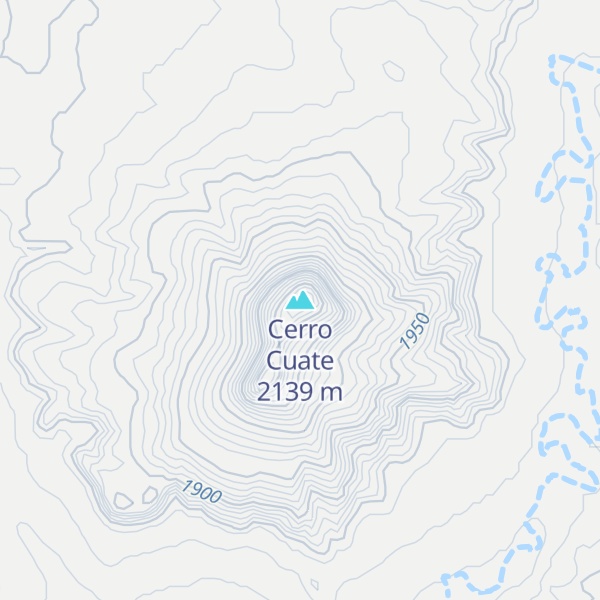 Map of Cerro Cuate