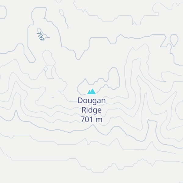 Map of Dougan Ridge