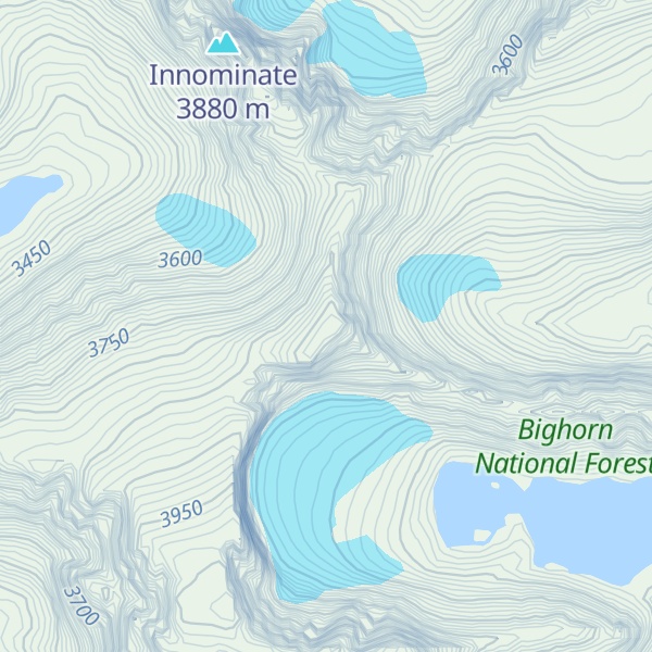 Map of Kramer Peak