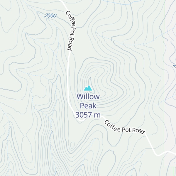 Map of Willow Peak