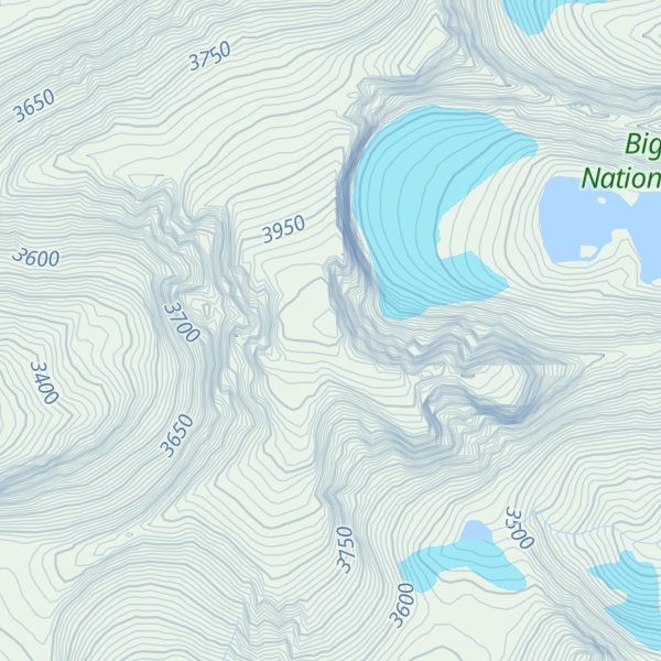 Map of Cloud Peak
