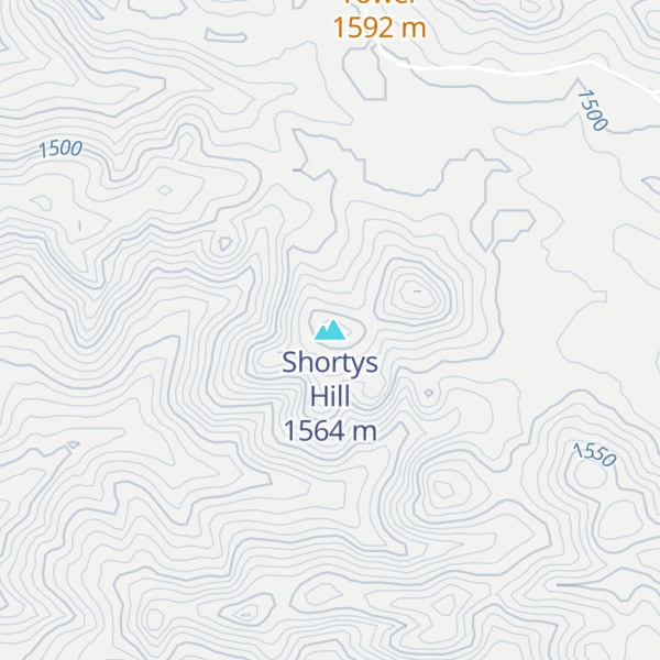 Map of Shortys Hill