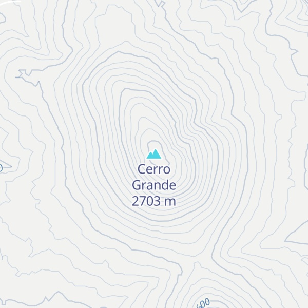 Map of Cerro Grande