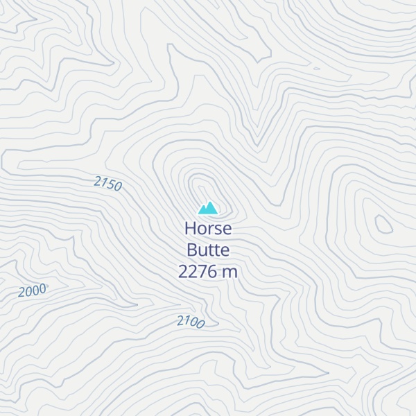 Map of Horse Butte