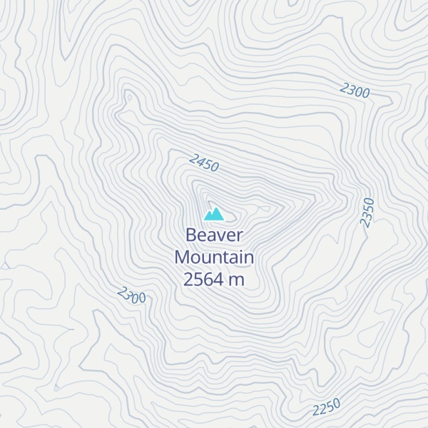Map of Beaver Mountain