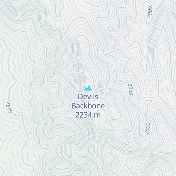 Map of Devils Backbone