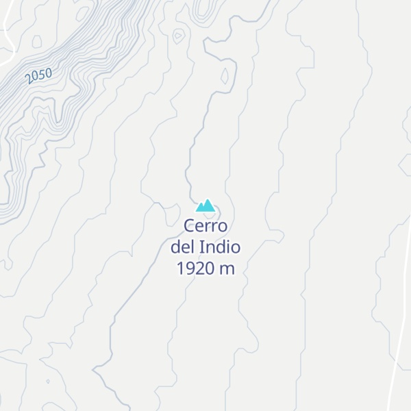 Map of Cerro del Indio
