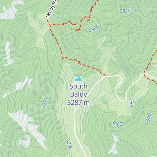 Map of South Baldy