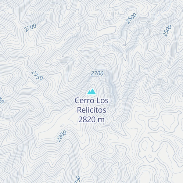 Map of Cerro Los Relicitos