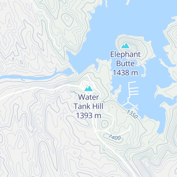 Map of Water Tank Hill