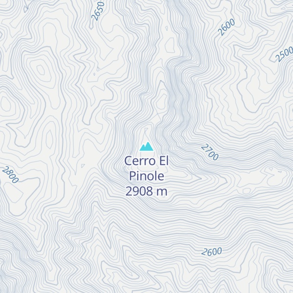 Map of Cerro El Pinole