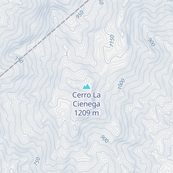Map of Cerro La Cienega