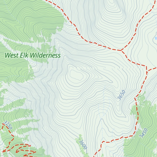 Map of South Baldy Mountain