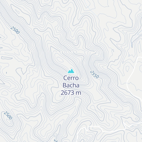 Map of Cerro Bacha