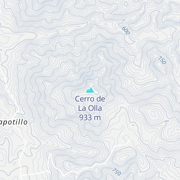 Map of Cerro de La Olla