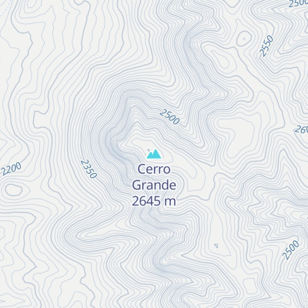 Map of Cerro Grande