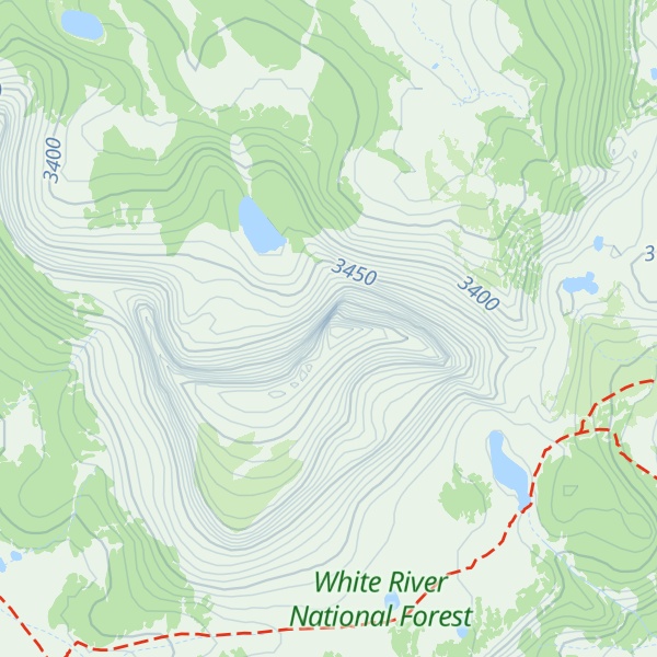 Map of Shingle Peak