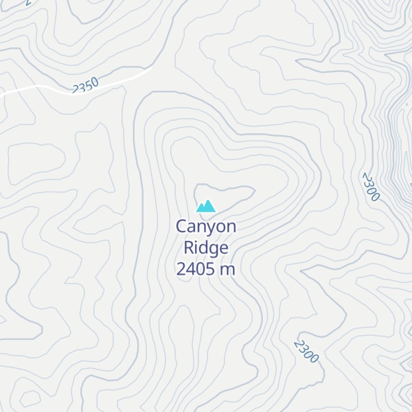 Map of Canyon Ridge