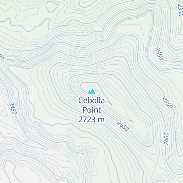 Map of Cebolla Point