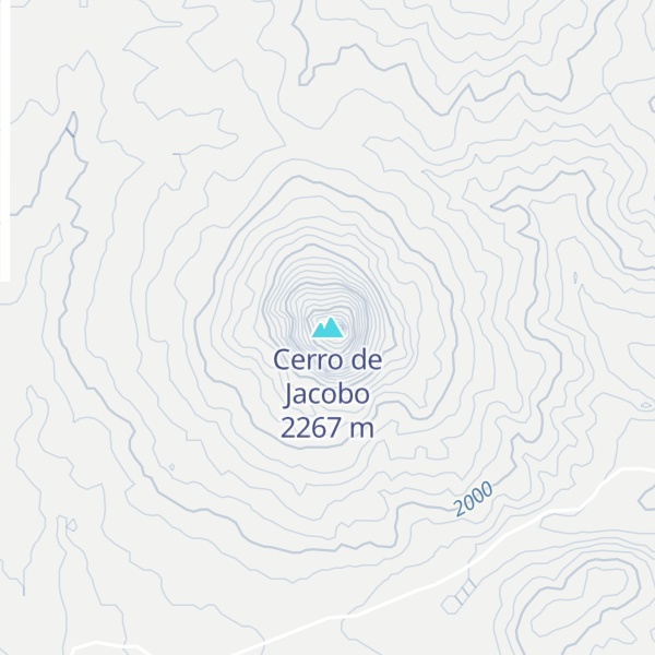Map of Cerro de Jacobo