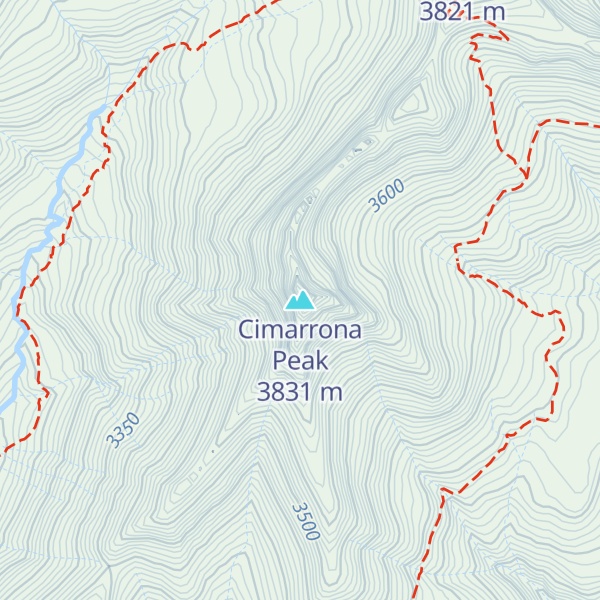 Map of Cimarrona Peak