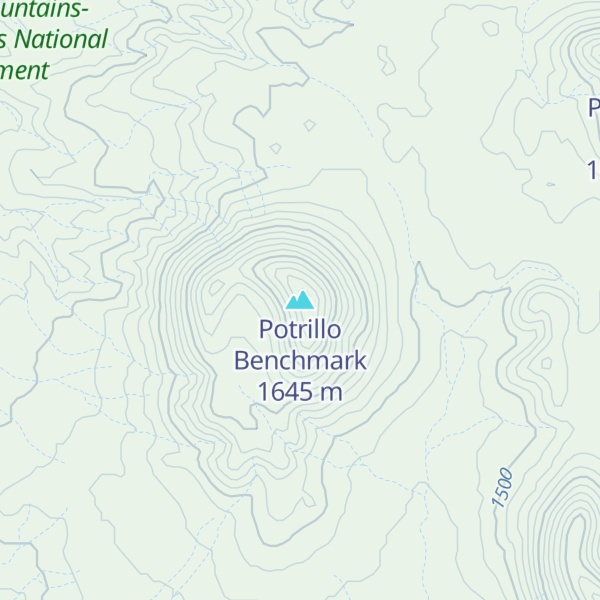 Map of Potrillo Benchmark