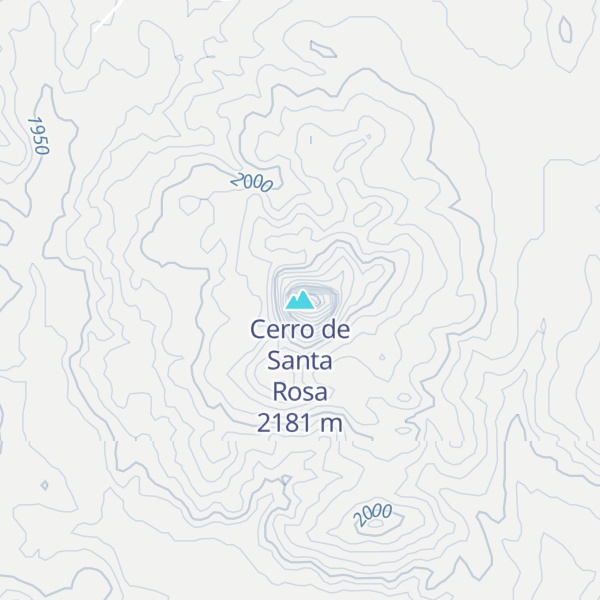 Map of Cerro de Santa Rosa