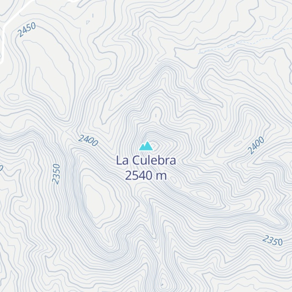 Map of La Culebra