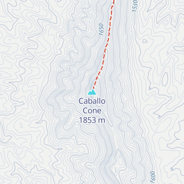Map of Caballo Cone