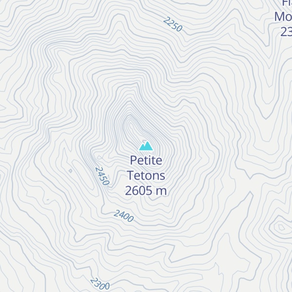 Map of Petite Tetons