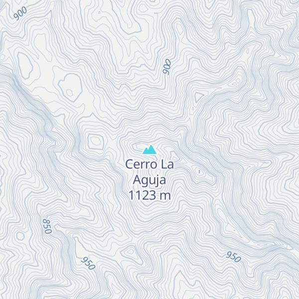 Map of Cerro La Aguja