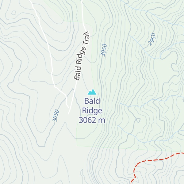 Map of Bald Ridge