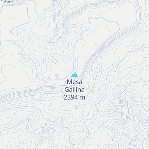 Map of Mesa Gallina