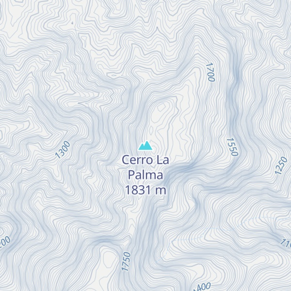 Map of Cerro La Palma