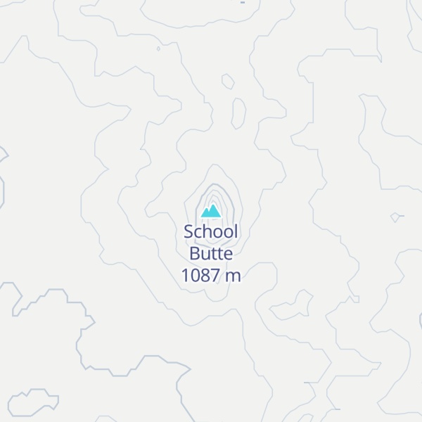 Map of School Butte