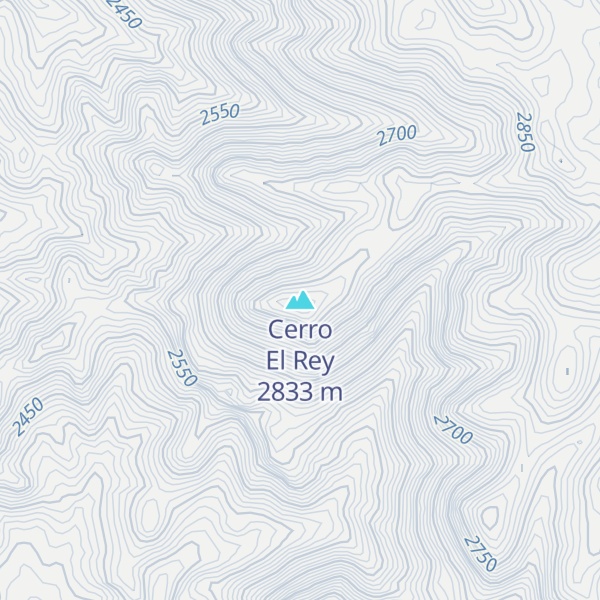 Map of Cerro El Rey