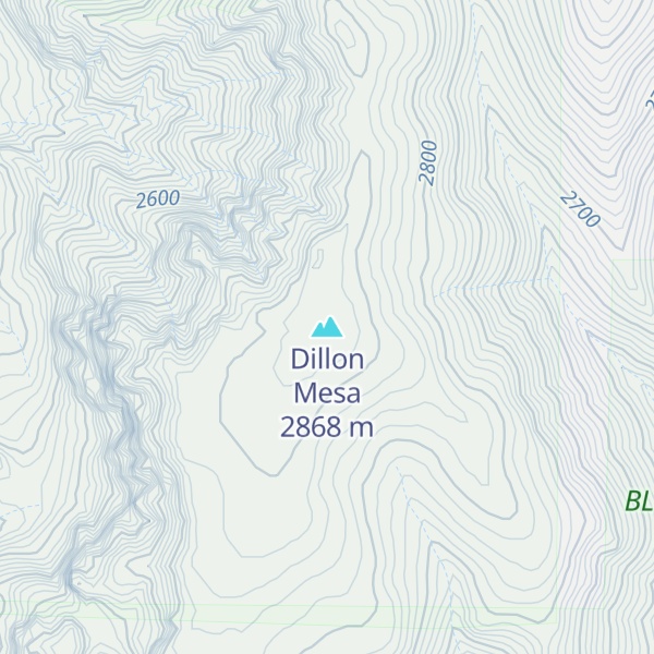 Map of Dillon Mesa