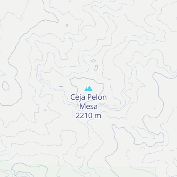 Map of Ceja Pelon Mesa