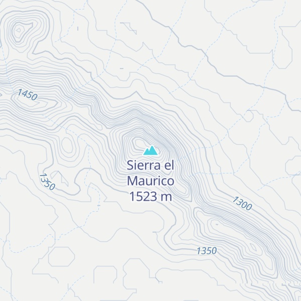 Map of Sierra el Maurico