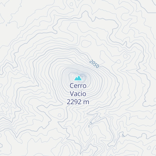 Map of Cerro Vacio