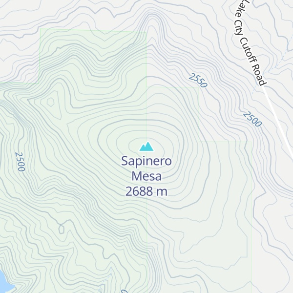 Map of Sapinero Mesa
