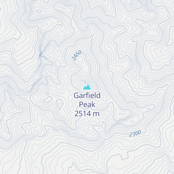 Map of Garfield Peak