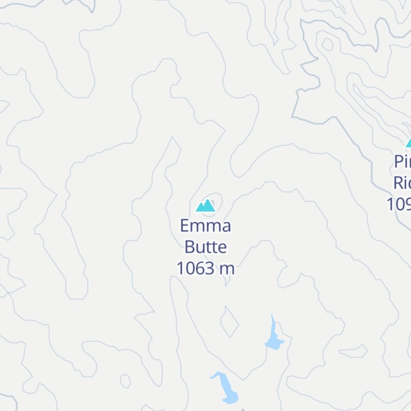 Map of Emma Butte