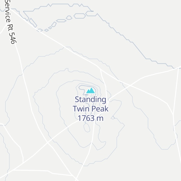 Map of Standing Twin Peak
